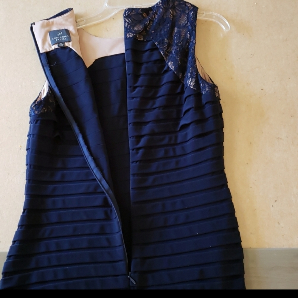 Adrianna Papell Navy Dress - Picture 8 of 10